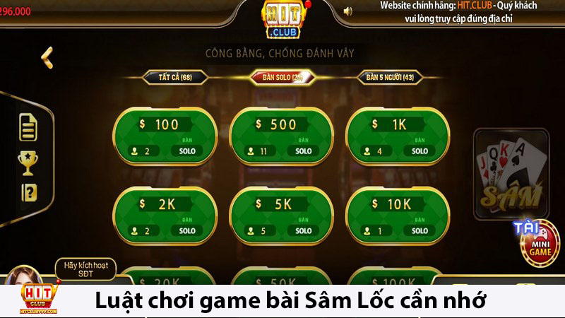 Nắm rõ luật chơi và cách chơi khi tham gia sâm lốc