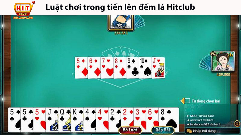 Luật chơi tiến lên đếm lá tại Hitclub999 cần biết 