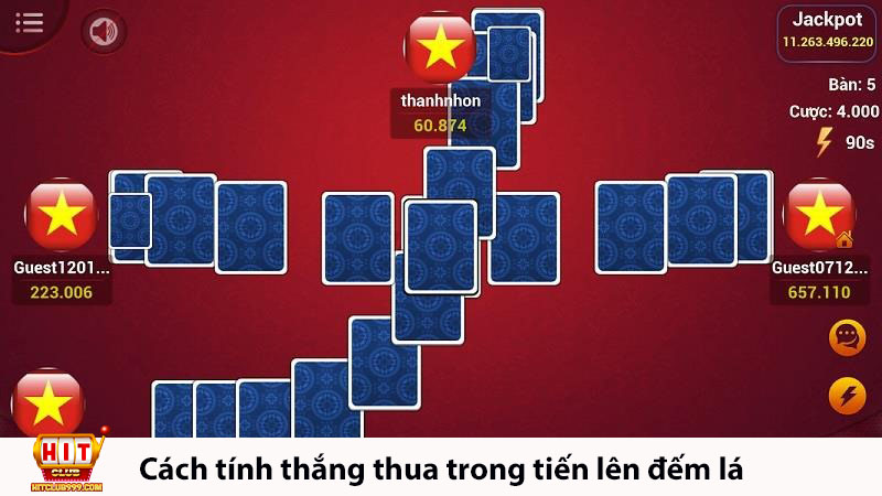 Cách tính thắng thua đối với tiến lên đếm lá 