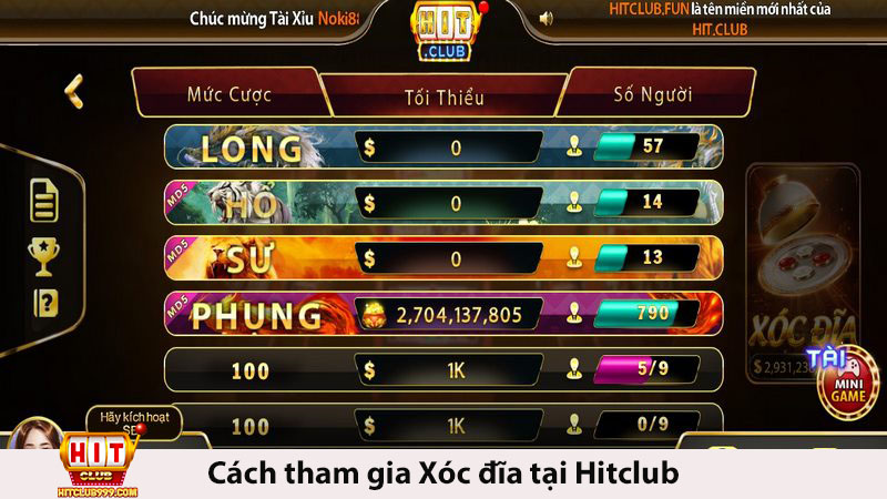 Cách tham gia Xóc đĩa cực dễ dàng